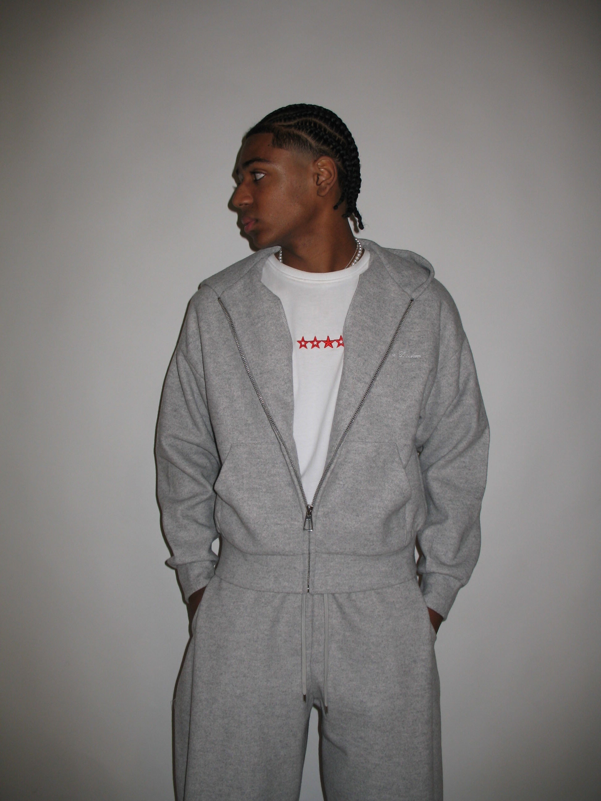 Gray Criminal Hoodie