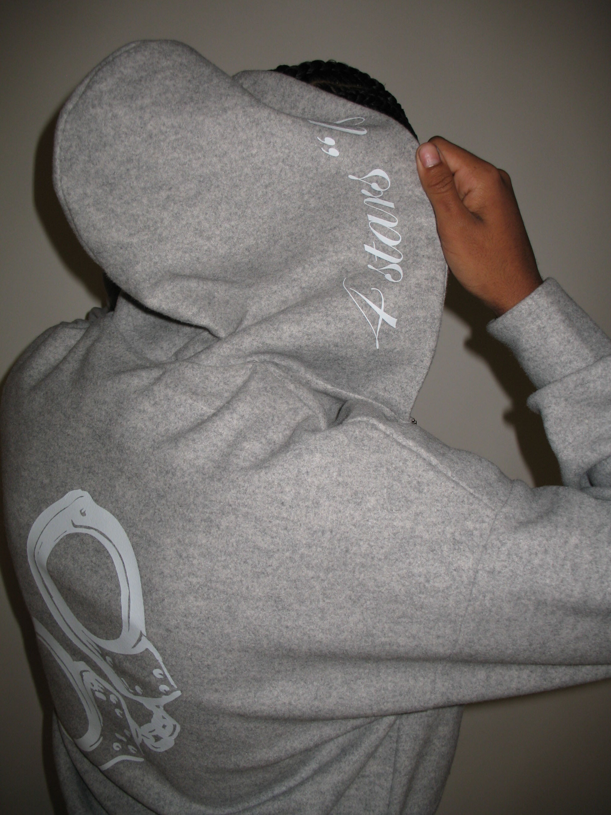 Gray Criminal Hoodie