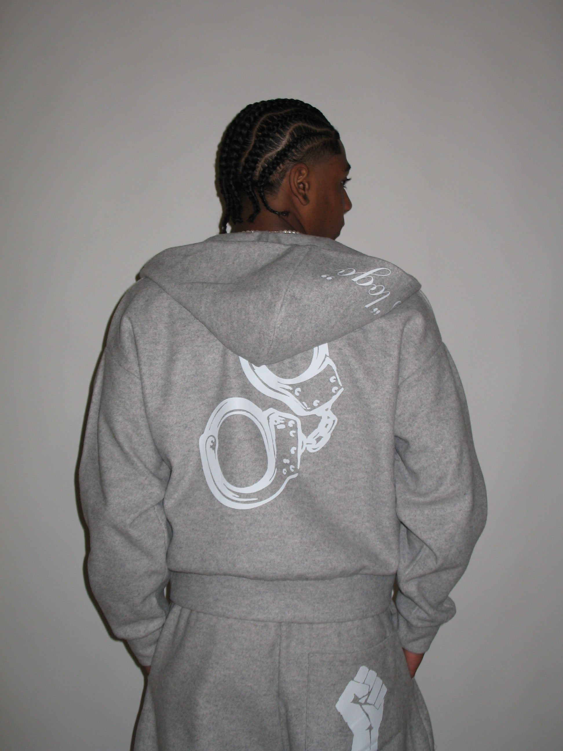 Gray Criminal Hoodie