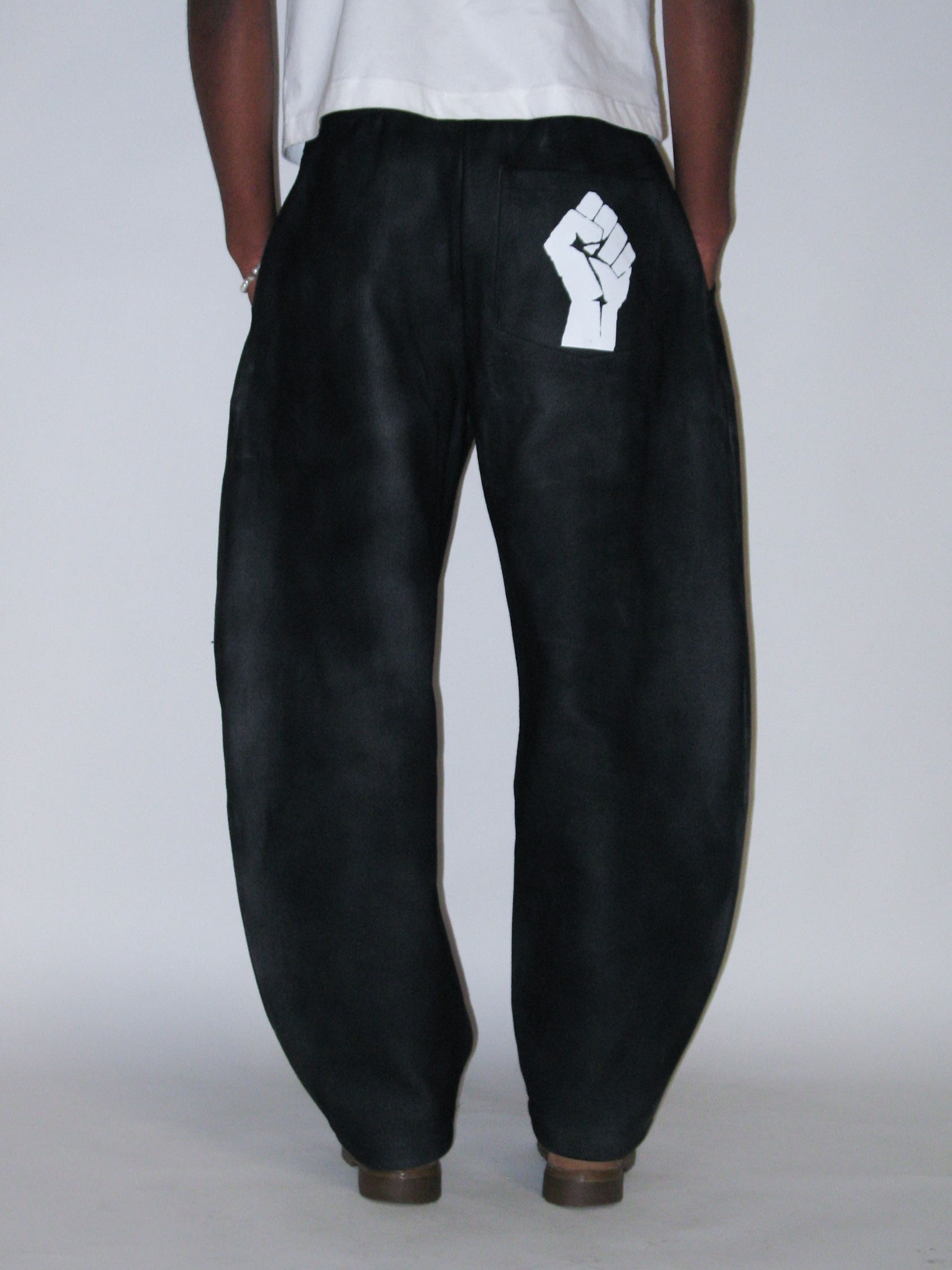 Black Punch Pants